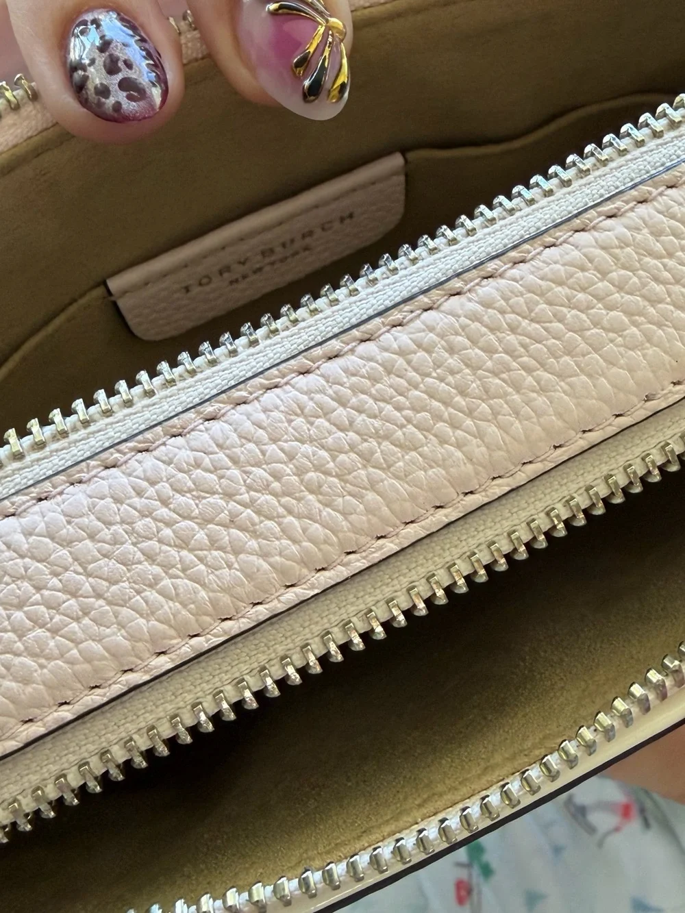 Tory Burch Mini Miller Leather Crossbody Bag Pale Pink